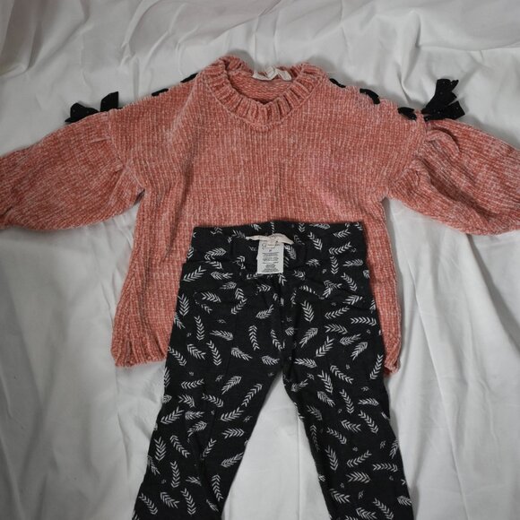 2T Jessica Simpson Chenille and bows outfit - Picture 1 of 2